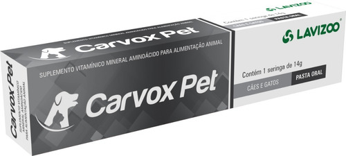 Carvox Pet Lavizoo - Carvão Ativado Em Gel Para Cães E Gatos