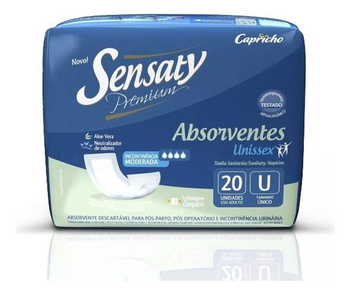 Absorvente Geriatrico Sensaty Unissex C/20