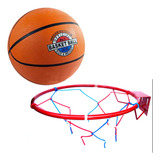 Aro Basket Basquet C/ Red N°7 + Pelota Profesional Nº7 Combo