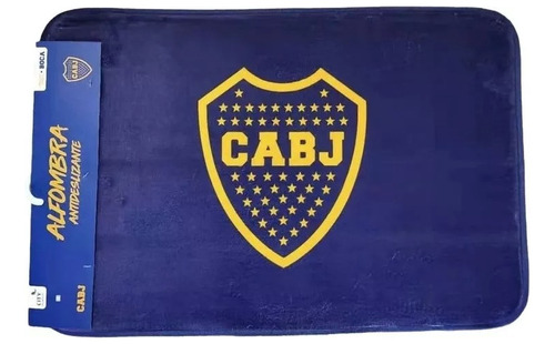 Alfombra Baño Dormitorio Boca Juniors Futbol 40x60cm Memoria