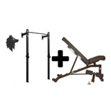 Half Rack + Banco Multiangular Powerlifting - Gym - Crossfit