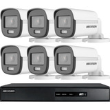 Kit Seguridad Hikvision 6 Camaras Vision Nocturna A Color !!