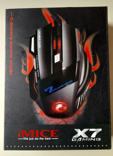 Mouse Imice-x7- 4 Teclas Adicionales, Ideal Para Juegos.