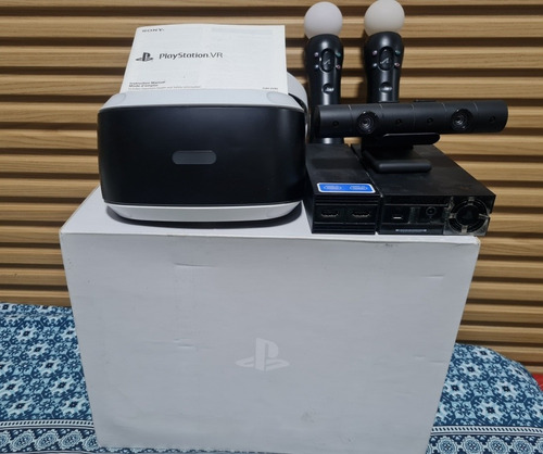 Playstation Vr Completo Com 02 Bastões E Câmera - Semi Novo