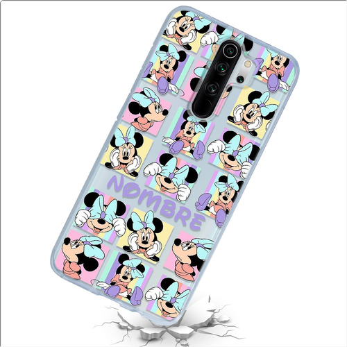 Funda Para Xiaomi Minnie Mouse Personalizada Con El Nombre