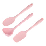 Jogo De Utensílios De Cozinha Weck 3 Peças Rosa