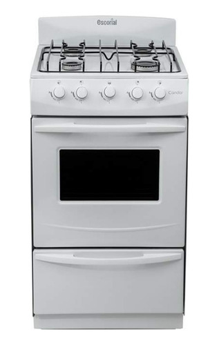 Cocina Escorial Candor S2 Gas Envasado 4 Hornallas Blanca