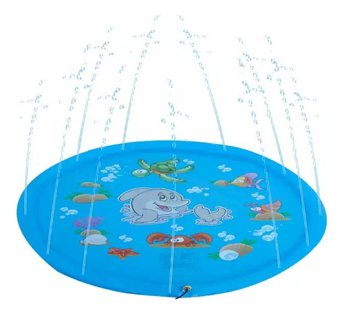 Alfombra De Agua Niños Alfombra Piscina Tira Agua Lanz 170cm