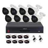 Kit 8 Cámaras 8mp 4k Bullet  Audio  Dvr 4k  H.265  Ivs 