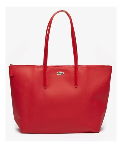 Bolso Tote Lacoste L.12.12 Nf1888po Con Cierre Para Mujer