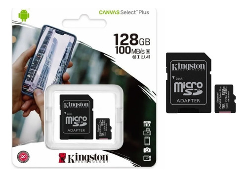 Micro Sd 128gb Kingston Canvas Select Plus