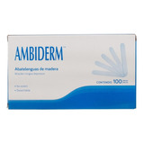 Abatelenguas De Madera Para Adulto 100 Piezas - Ambiderm