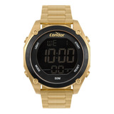 Relógio Condor Masculino Digital Dourado - Cobj3463aq/7d