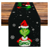 Siilues Camino De Mesa De Navidad, Camino De Mesa Grinch Par