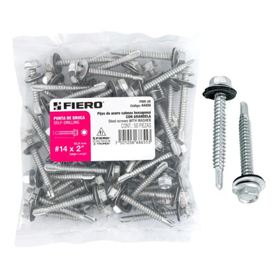 Pijas Punta Broca, 2' Rondanas, Caja 50 Pz Fiero 44409 | MercadoLibre