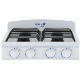 Parrilla Sobrepuesta A Gas 51 Cm Blanca Iem -psi51bb0