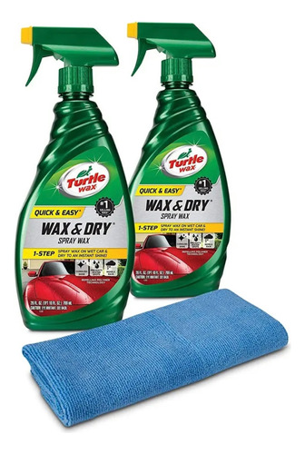 Wax And Dry Turtle Wax 769ml 2 Pack