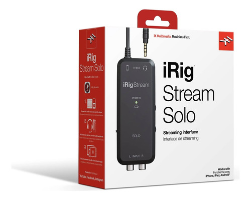 Interfaz De Audio Streaming  Irig Stream Solo Ik Multimedia