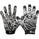 Guantes Receptor Cutters Adulto Large Negro/blancos 