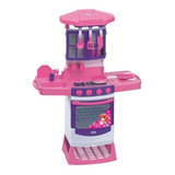 Cozinha Infantil Magica Completa Pia E Fogão - Magic Toys Cor Rosa