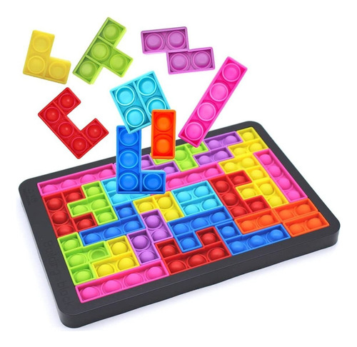 1 Juego De Rompecabezas Gigante De Silicona Tetris Jigsaw