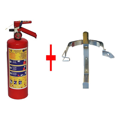 Kit De Emergencia Extintor 2.5 Kg Pqs Incluye carta responsiva + bitacora + Soporte + Curso | Meses sin interés
