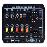 Amplificador De Áudio Suporte De Placa Bluetooth 30-120w