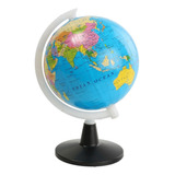 Mini Globo Terraqueo Plastico Giratorio Con Base 10,6 Cm