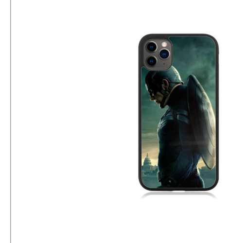 Funda Protector Para iPhone Capitan America Heroe Marvel