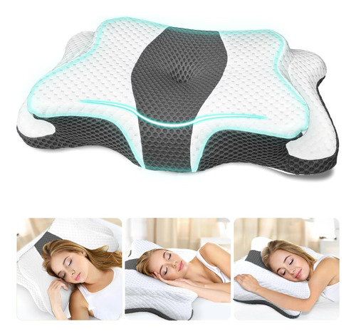 5x Almohada Cervical Para Alivio Del Dolor Para Soporte De C