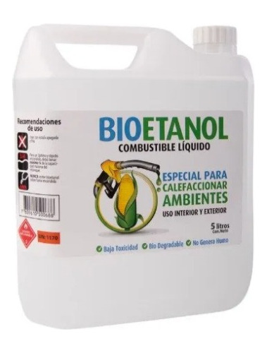 Bio Etanol Molke 5l Calefacción, Fogón, Chimeneas Y Estufas