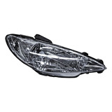 Faro Derecho Peugeot 206 2008-2009 Liso Un As Tyc