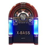 Bocina Rockola X-bass Portatil Bluetooth Bc-133 Maiz Radio Color Rojo