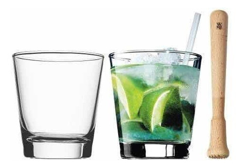 Conjunto De Caipirinha Wmf 2 Copos + Socador