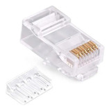 Conector Rj45 Cat6 , 10 Uni. 2 Piezas. Facil Armado Fac/bole