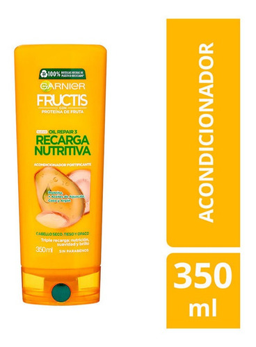 Acondicionador Garnier Fructis Recarga Nutritiva X 350ml