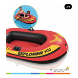 Lancha Hinchable Intex Bote Explorer 100 Kg 55 Kg