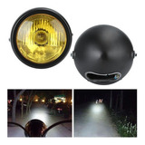 Faros Delanteros Redondos De Motocicleta Retro Amarillo Cabe