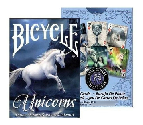 Baraja Naipe Bicycle Anne Unicorns 