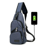 Bolso De Hombro Para Hombre 2024 Con Carga Usb, Antirrobo, S