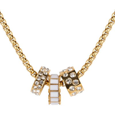 Collares Mujer Oro 18k + Charms Cumpleaños, Luckyly 6.junio-perla | Meses sin interés