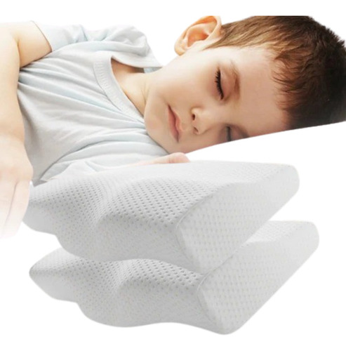 Kit 2 Travesseiro Para Criança Kids Anti-refluxo Antialérgic