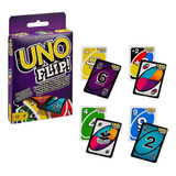 Juego De Cartas Uno Flip Mazo Premium Al Mejor Precio