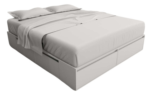 Box De Cama Sommier 2,0m 4 Cajones Dos Puertas