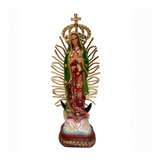 Figura Virgen De Guadalupe Ojos De Vidrio