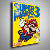 Cuadro Metalico Mario Bros 3  Gamers Arte 40x60cm