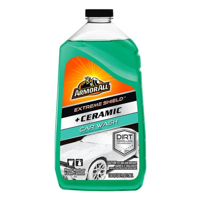 Armor All - Shampoo con Cera y Cerámico - Espuma Concentrada con Fragancia Cítrica - Compatible con Pistola de Espuma - Limpieza de Auto y Cuidado de Superficies con Acabado Cerámico - 1.48 L | Envío gratis