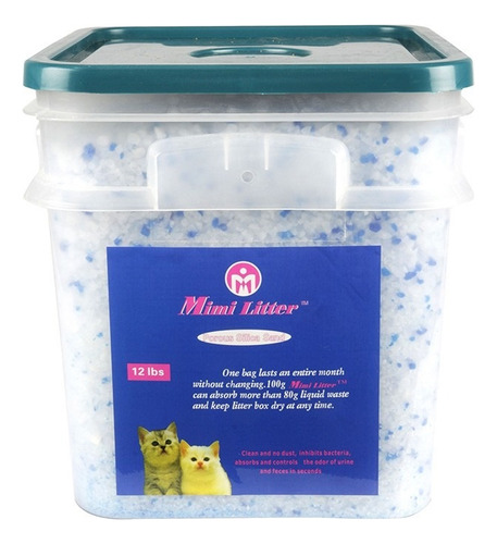 Arena Gato Mimi Litter 12lb Gel Silice Sin Polvo Ecoamigable