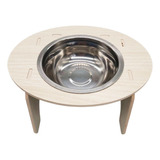 A Tazón De Madera Para Cachorros Y Gatos, Cuenco Individual