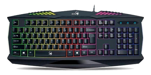 Teclado Gaming Gx Genius Scorpion K220 Retroiluminado Usb